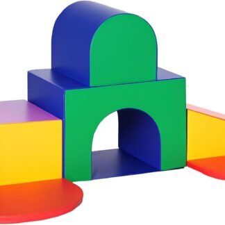 7-Piece Rainbow Foam Climb & Crawl Soft Play Set