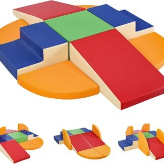 9-Piece Modular Foam Climb & Crawl Soft Play Course