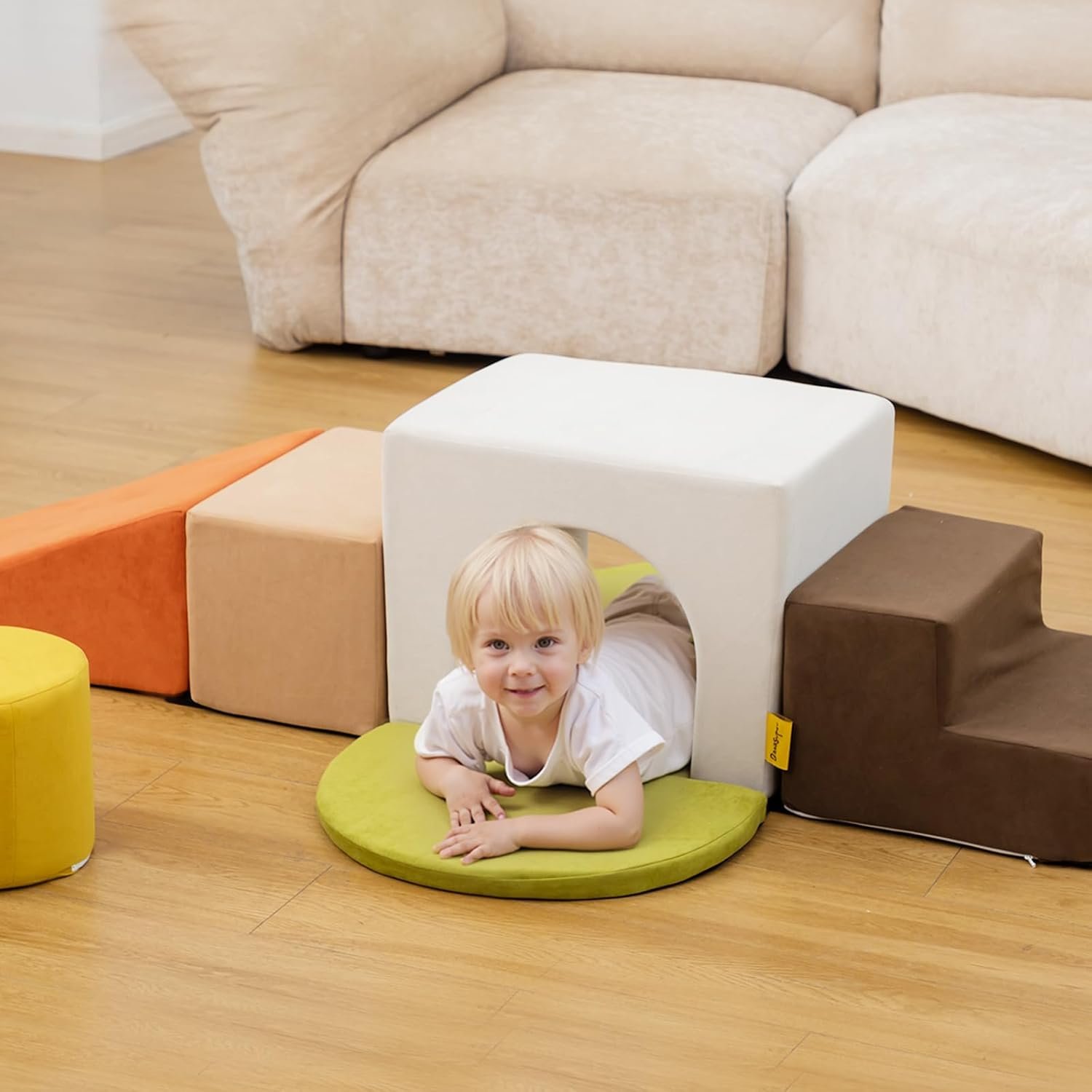 7-Piece Modular Foam Soft Play Climbing Set - Image 3